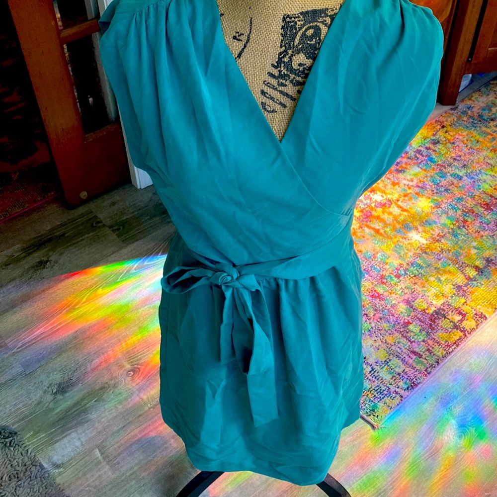 Beautiful green Fossil wrap dress